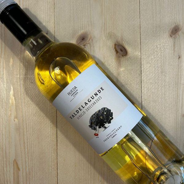 Fles Valdelagunde Verdejo – frisse witte wijn uit Rueda met citrus, anijs, perzik en levendige zuren